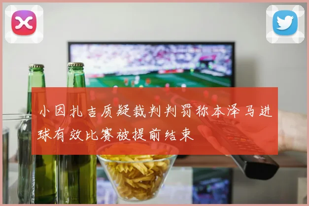 小因扎吉质疑裁判判罚称本泽马进球有效比赛被提前结束